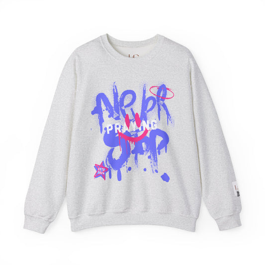 Never Stop Unisex Heavy Blend Crewneck Sweatshirt - Vibrant Casual Style