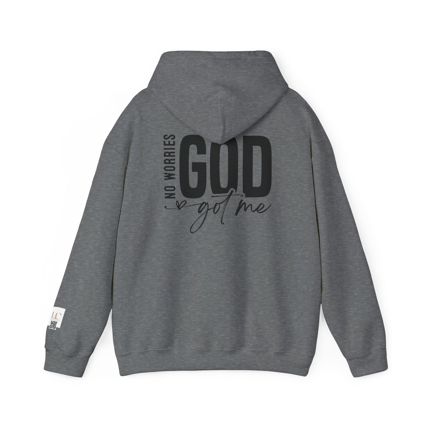 Inspirational Unisex Heavy Blend Hoodie - 'No Worries, God Got Me'