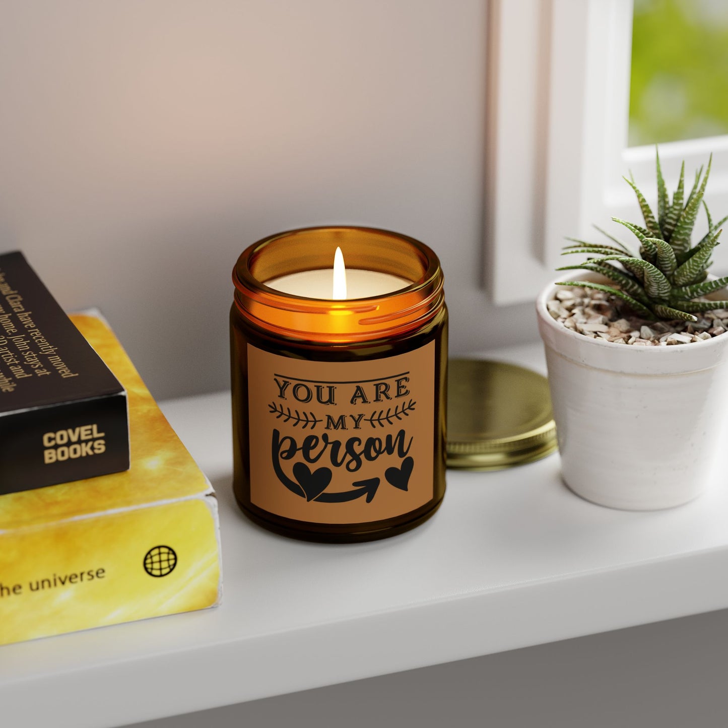 Scented Candle - "You Are My Person" - Coconut Apricot Wax - Perfect Gift for Friends & Loved Ones