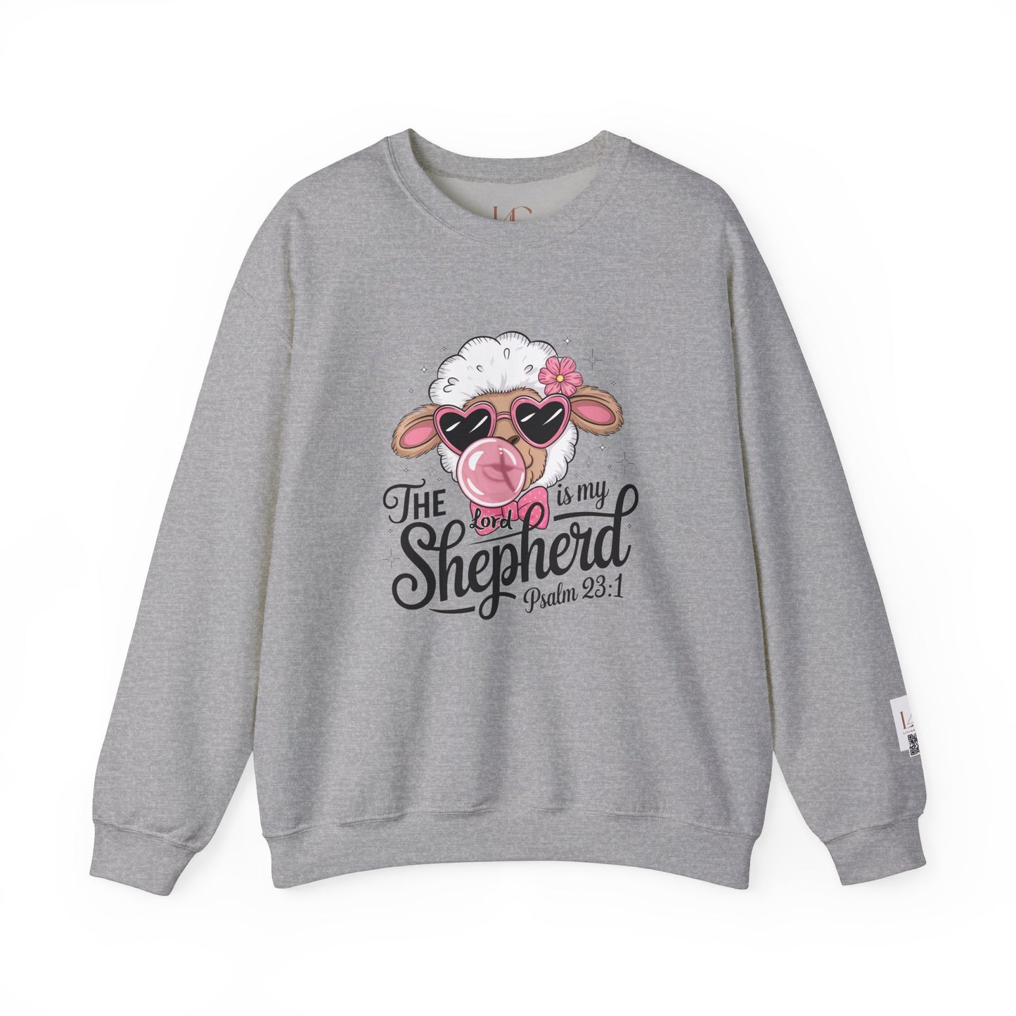 Cute Sheep Psalm 23:1 Crewneck Sweatshirt