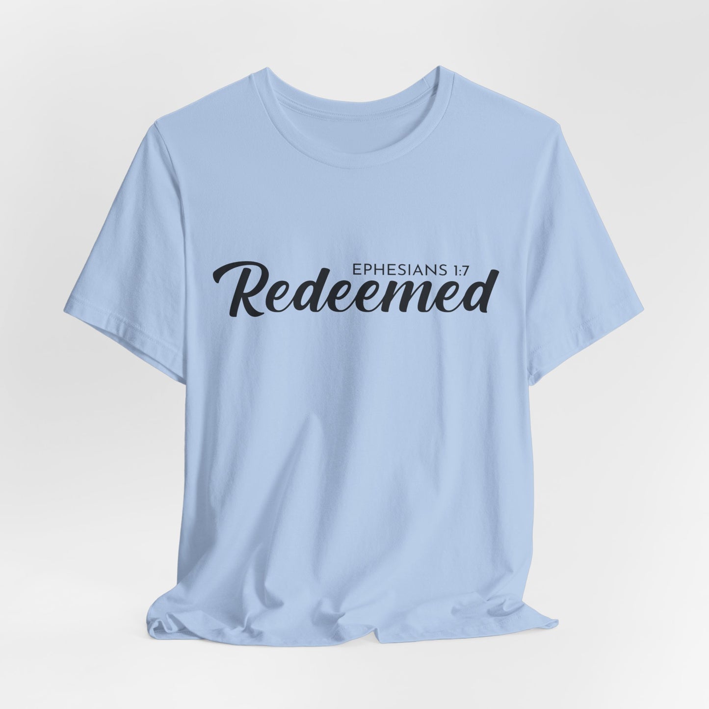 Redeemed – Unisex Christian Tee Celebrating Freedom, Forgiveness & Grace Through Faith