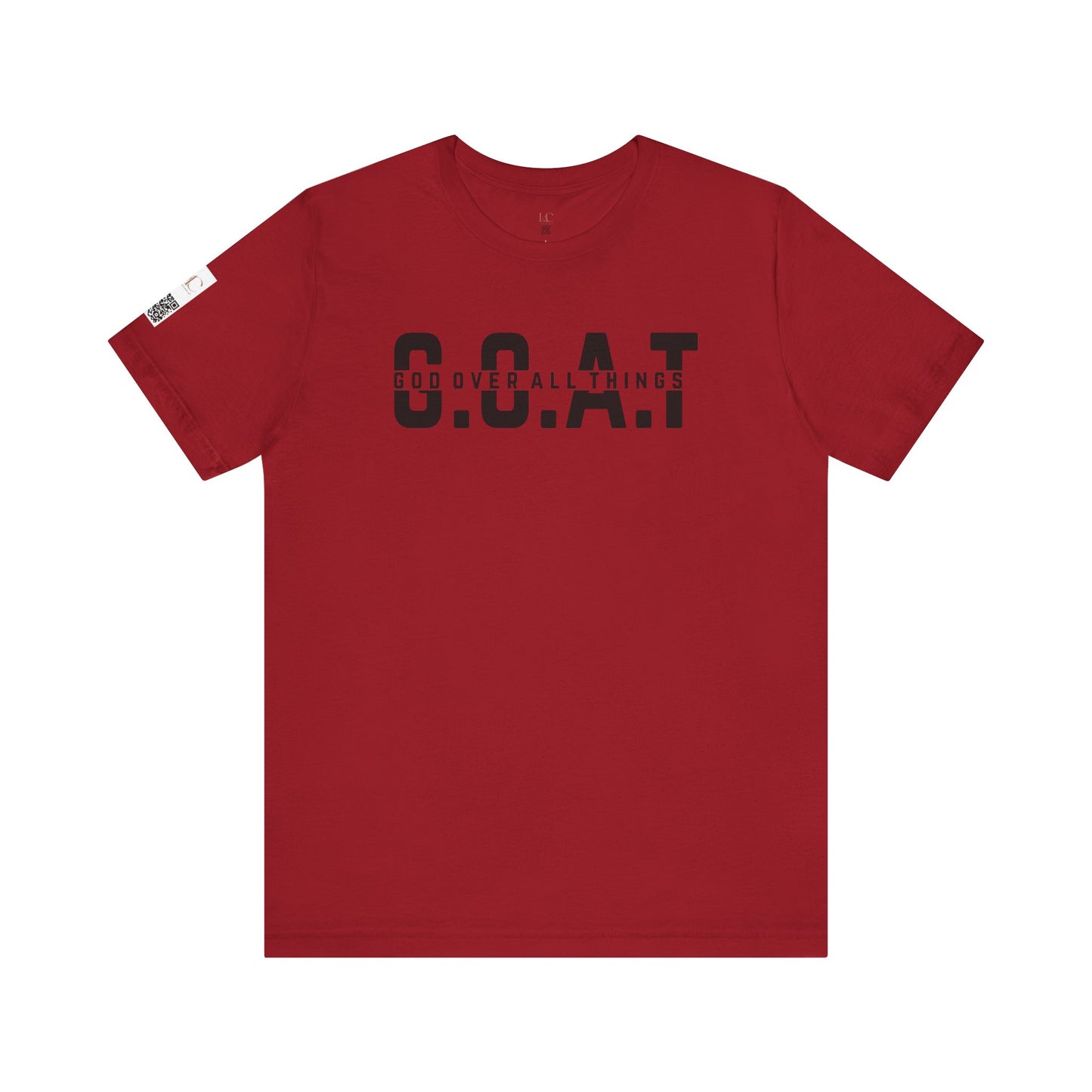 G.O.A.T. Unisex Jersey Short Sleeve Tee - God Over All Things