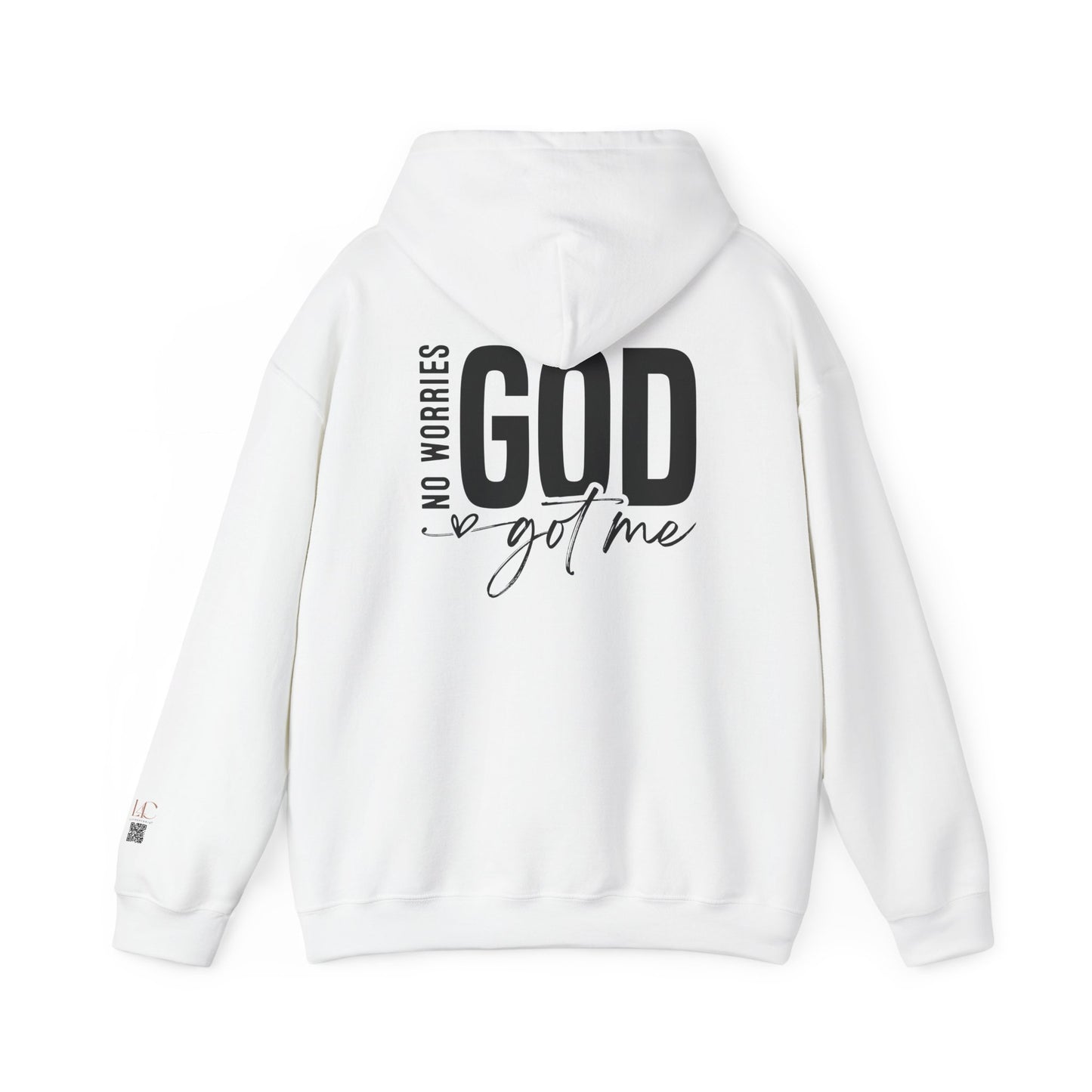 Inspirational Unisex Heavy Blend Hoodie - 'No Worries, God Got Me'