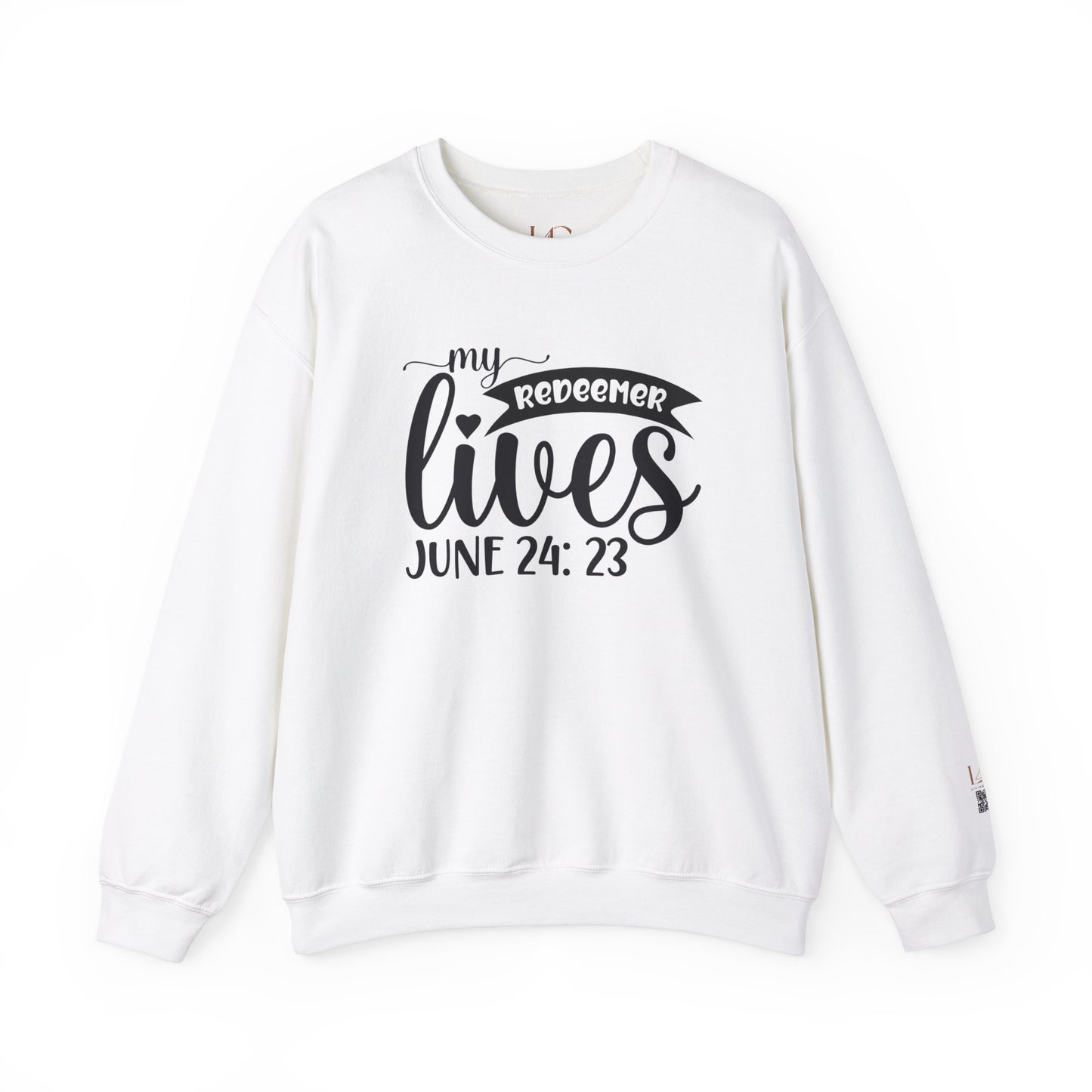 Faith-Inspired Crewneck Sweatshirt - "My Redeemer Lives" - Perfect for Easter & Everyday Comfort