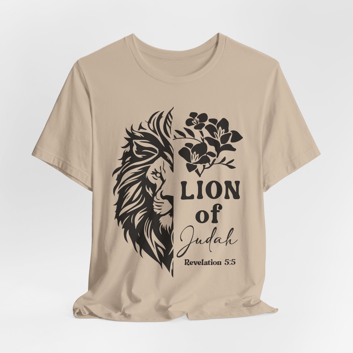 Lion of Judah – The Victorious King Who Reigns Forever, Revelation 5:5 Inspired Christian Tee