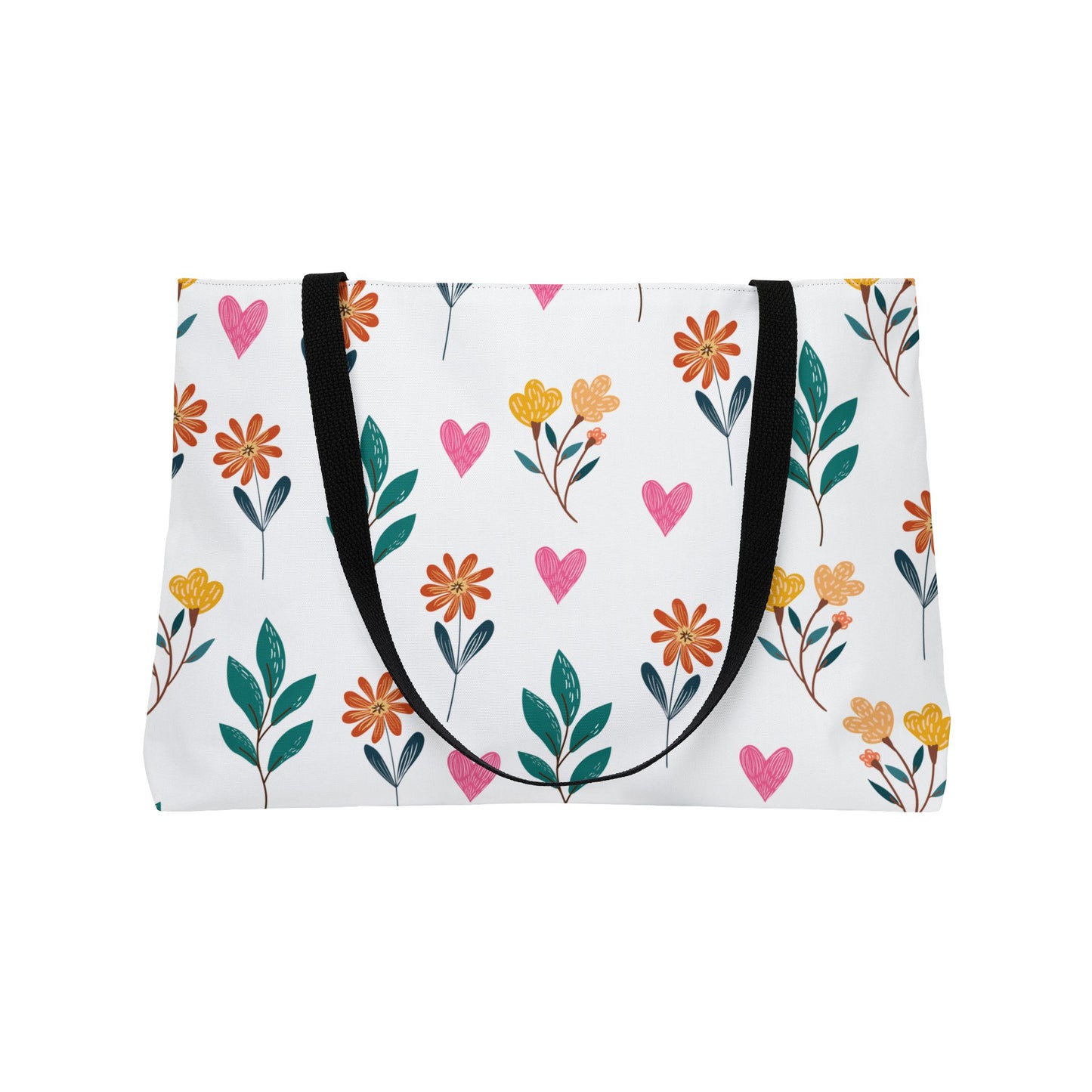 Our Floral Heart Weekender Tote Bag