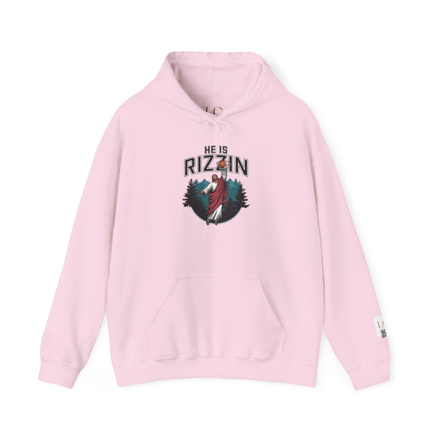 Unisex Heavy Blend™ Hooded Sweatshirt - "He is Rizzin" Adventure Hoodie