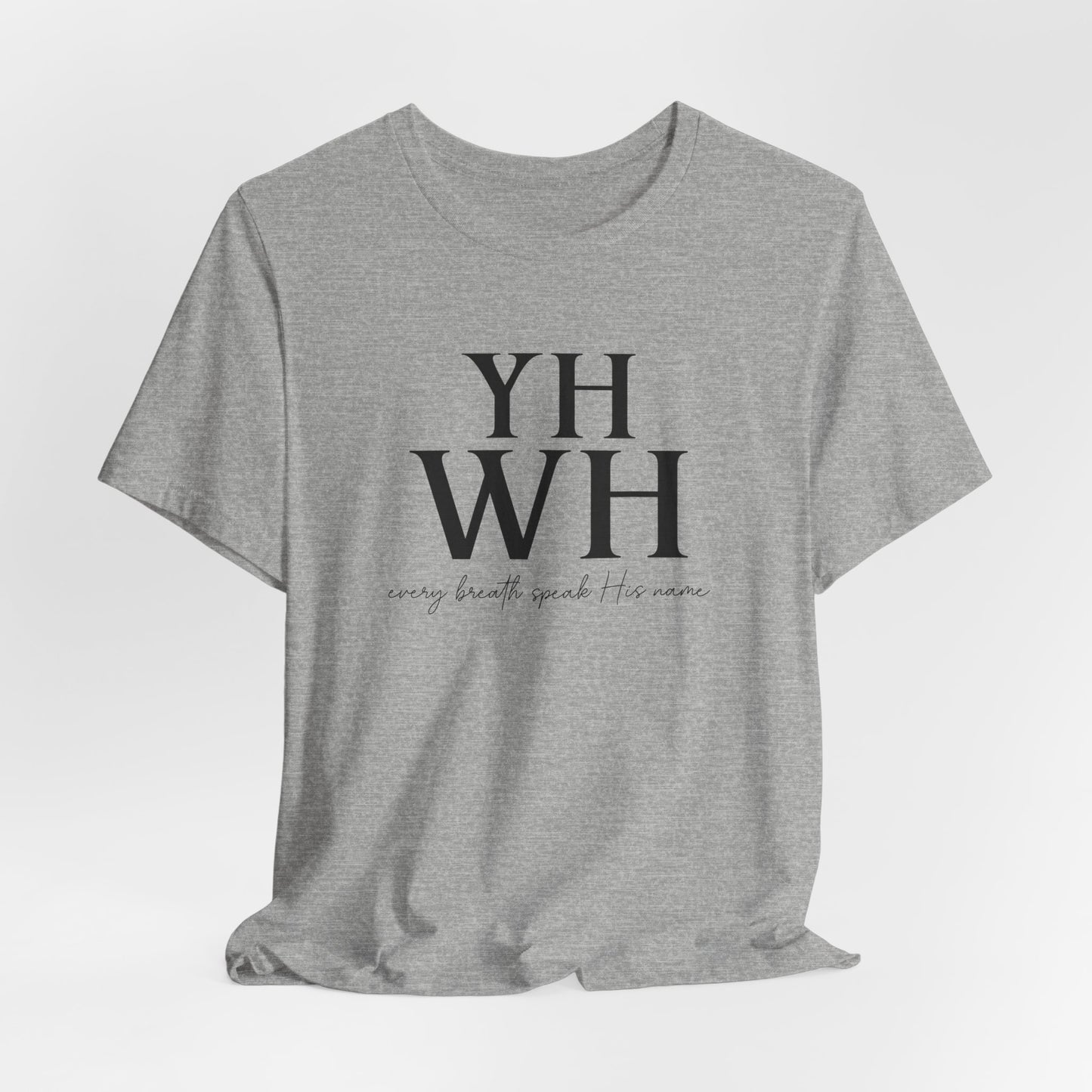 YHWH – Unisex Spiritual Tee Honoring the Name Above All Names | Faith-Inspired Everyday Wear