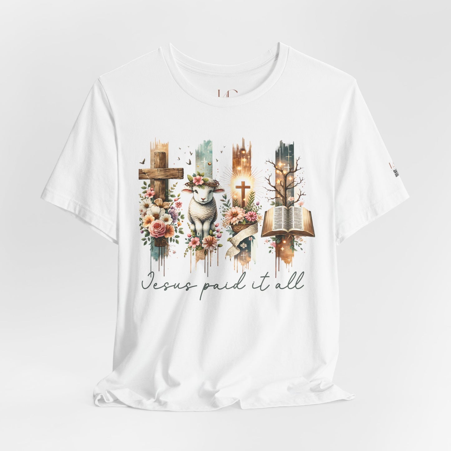 Inspirational Jesus Paid It All Unisex Jersey Tee