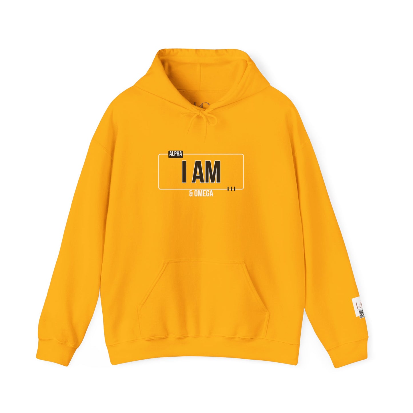 I AM Unisex Heavy Blend™ Hoodie - Inspirational White Sweatshirt for Everyday Comfort