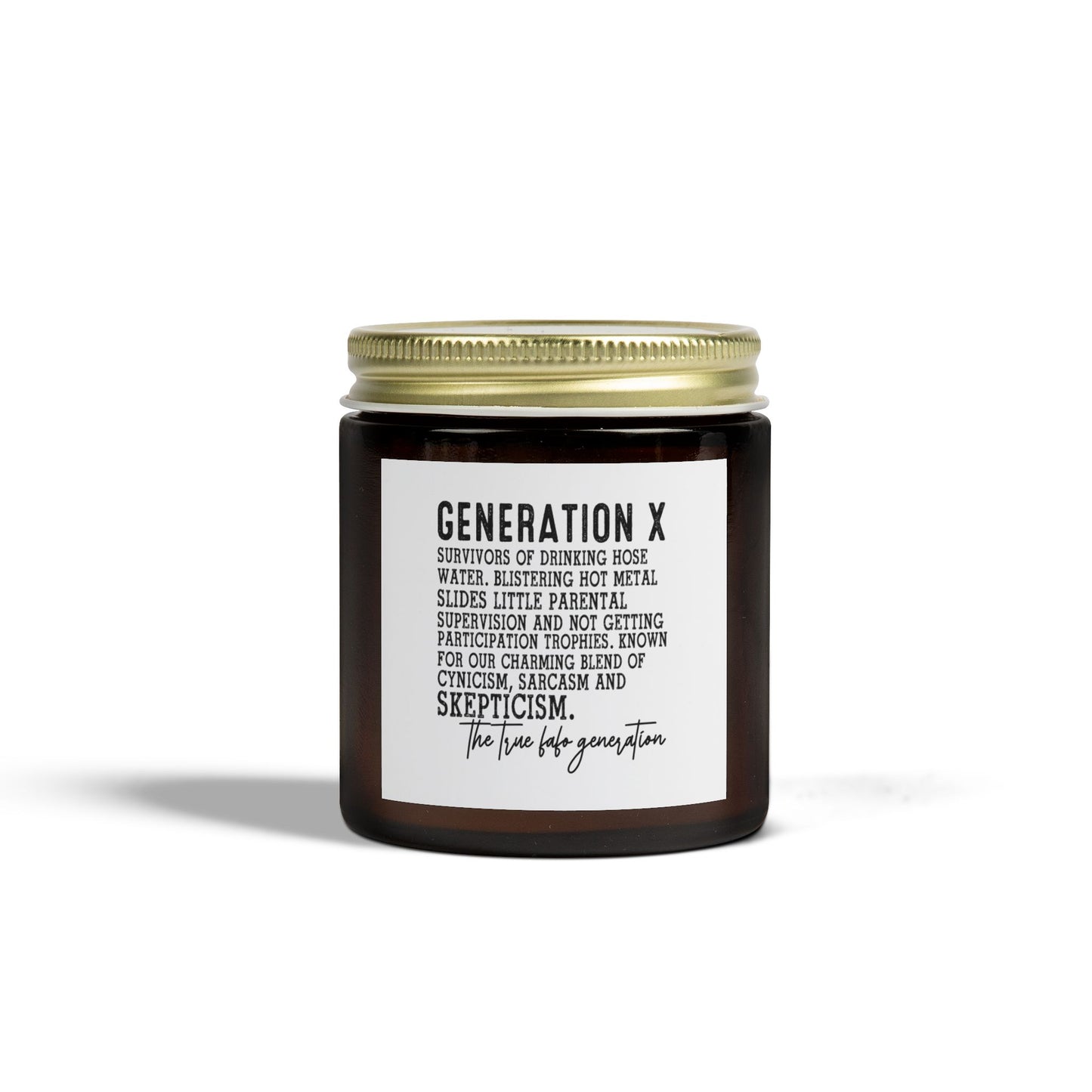 Generation X Scented Candle - Coconut Apricot Wax | Ideal Gift for Nostalgic Minds