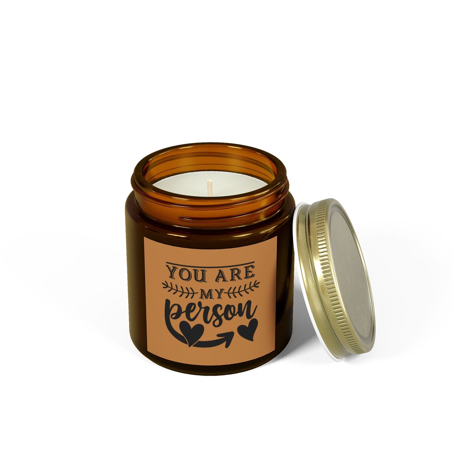 Scented Candle - "You Are My Person" - Coconut Apricot Wax - Perfect Gift for Friends & Loved Ones