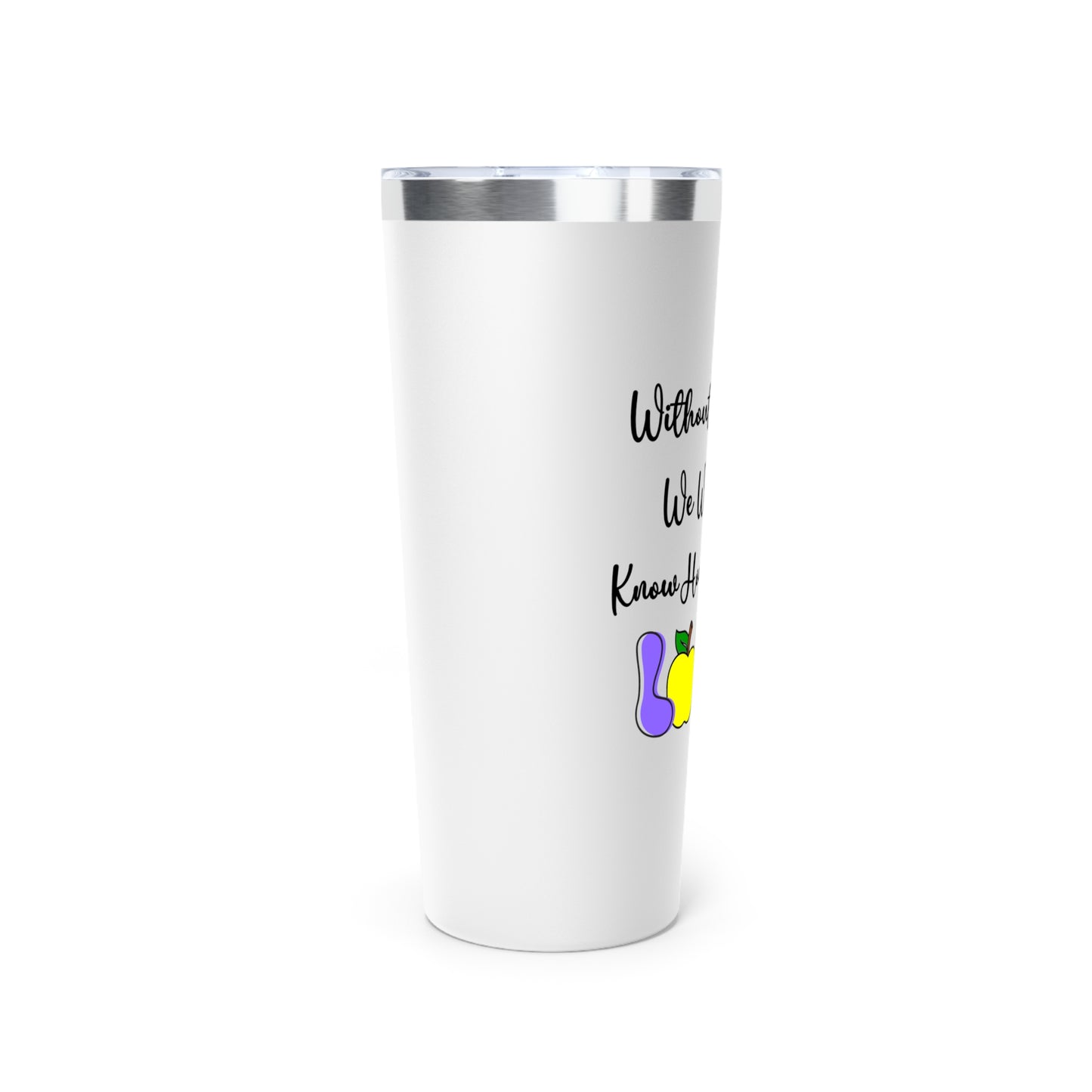 Teacher Appreciation Copper Tumbler | Love Design, 22oz Vacuum Insulated Mug