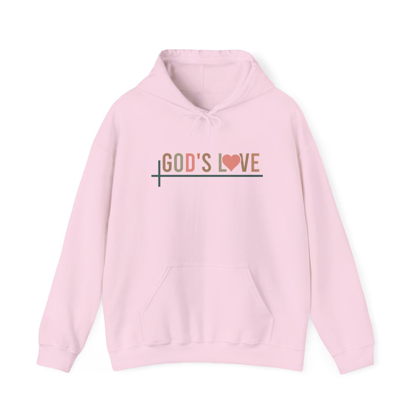 God’s Love Never Fails – Unisex Christian Hoodie | Inspired by Romans 8:38-39