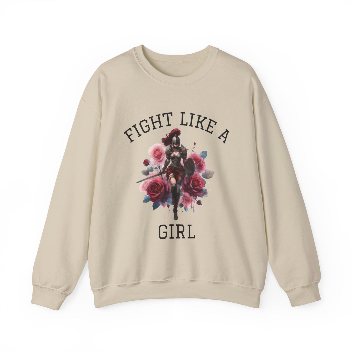 Fight Like a Girl – Anointed Warrior Crewneck | Full Armor of God | Ephesians 6:11