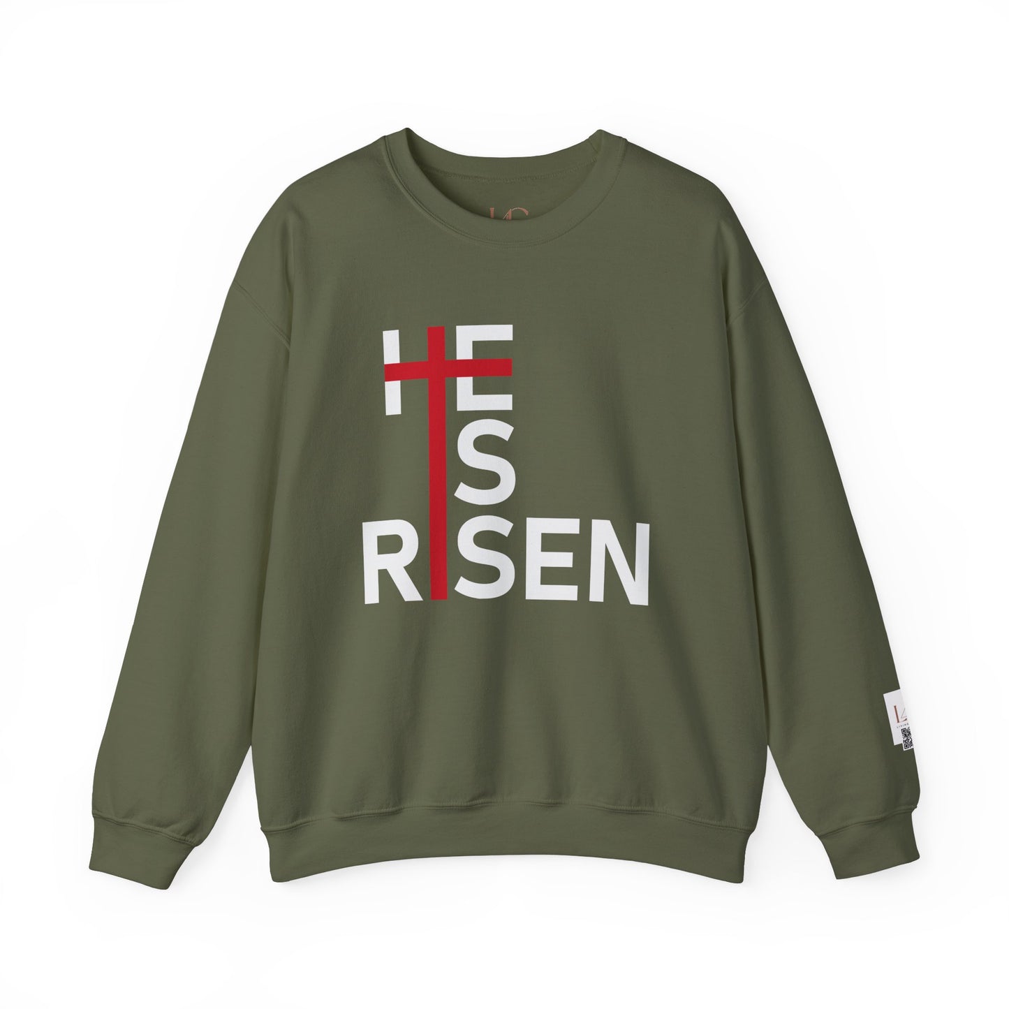 He is Risen Unisex Crewneck Sweatshirt - Perfect for Easter Celebrations