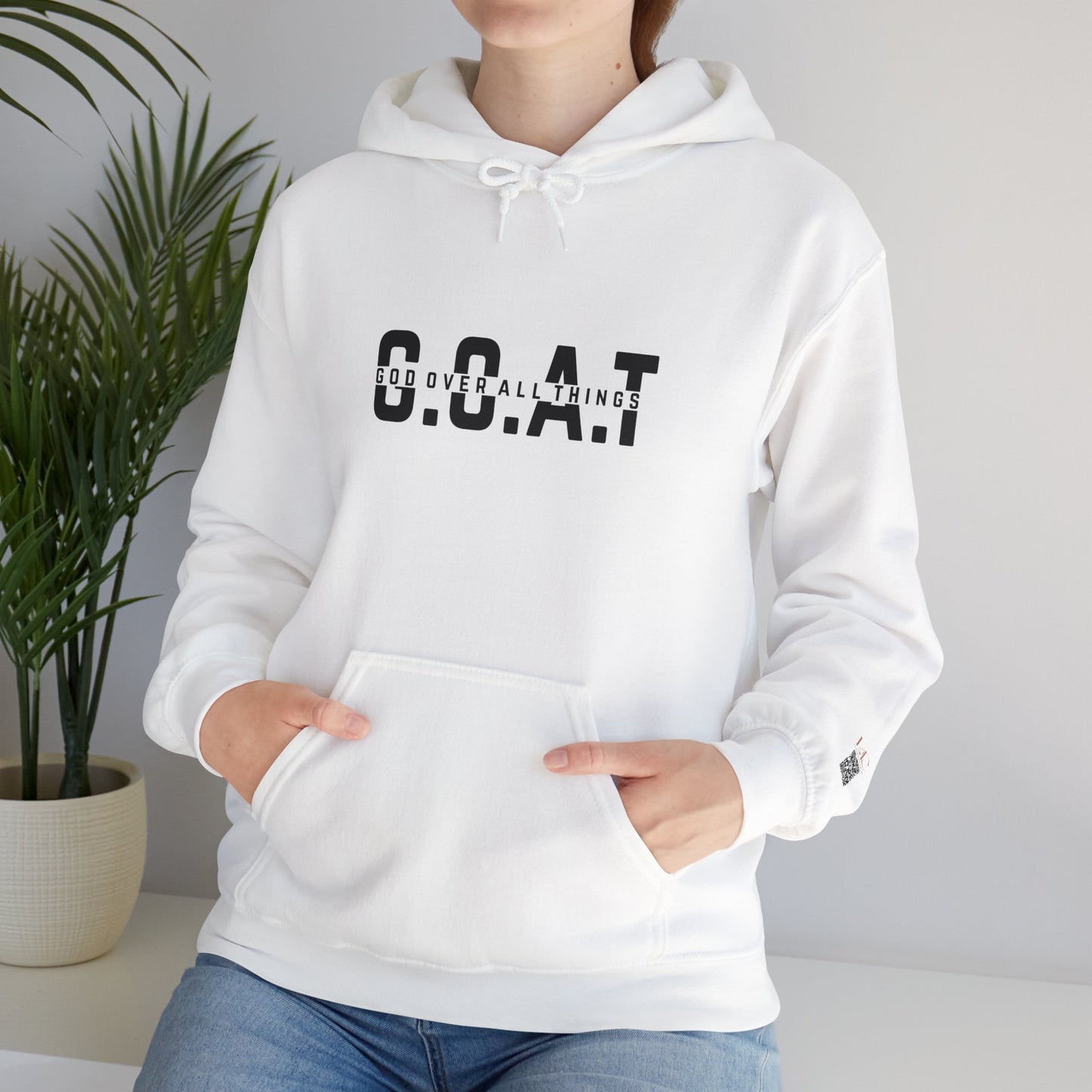 G.O.A.T. Unisex Hooded Sweatshirt - Heavy Blend Comfort for Sports Fans