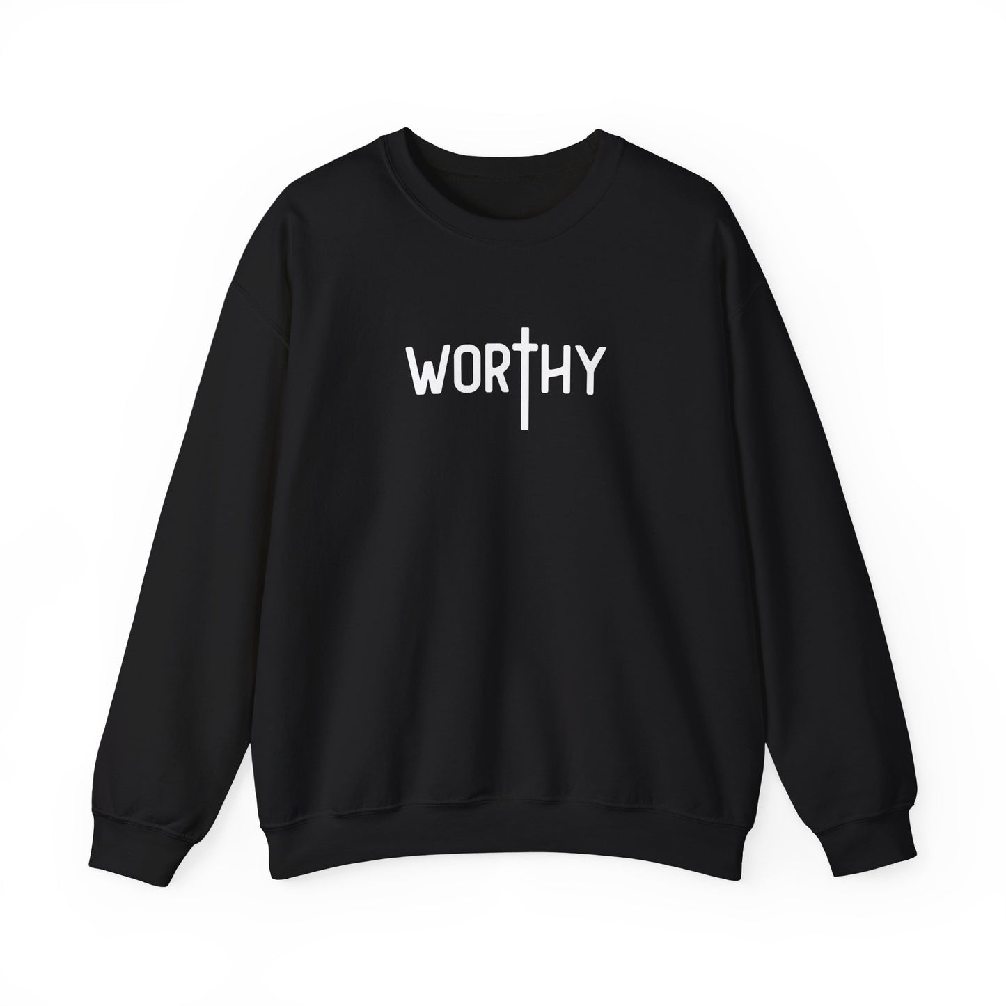 Worthy in Christ Crewneck – Unisex Christian Sweatshirt | Inspired by Isaiah 43:1