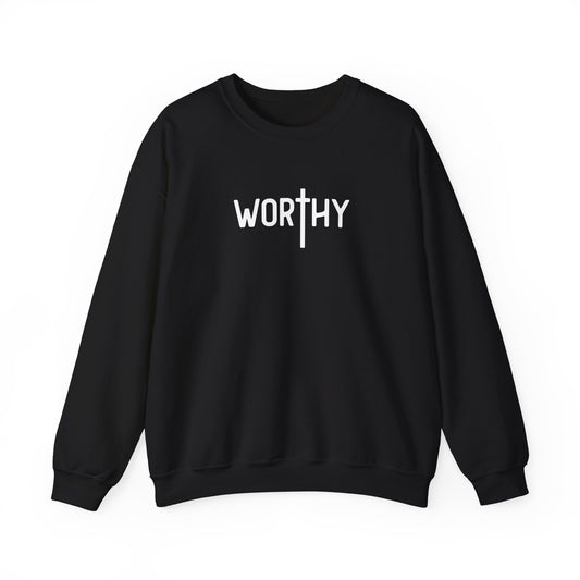 Worthy in Christ Crewneck – Unisex Christian Sweatshirt | Inspired by Isaiah 43:1