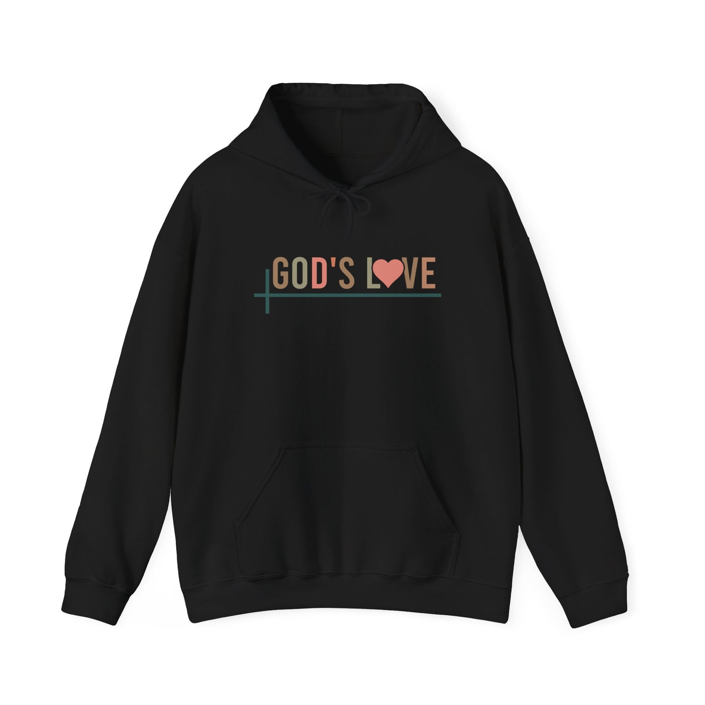 God’s Love Never Fails – Unisex Christian Hoodie | Inspired by Romans 8:38-39