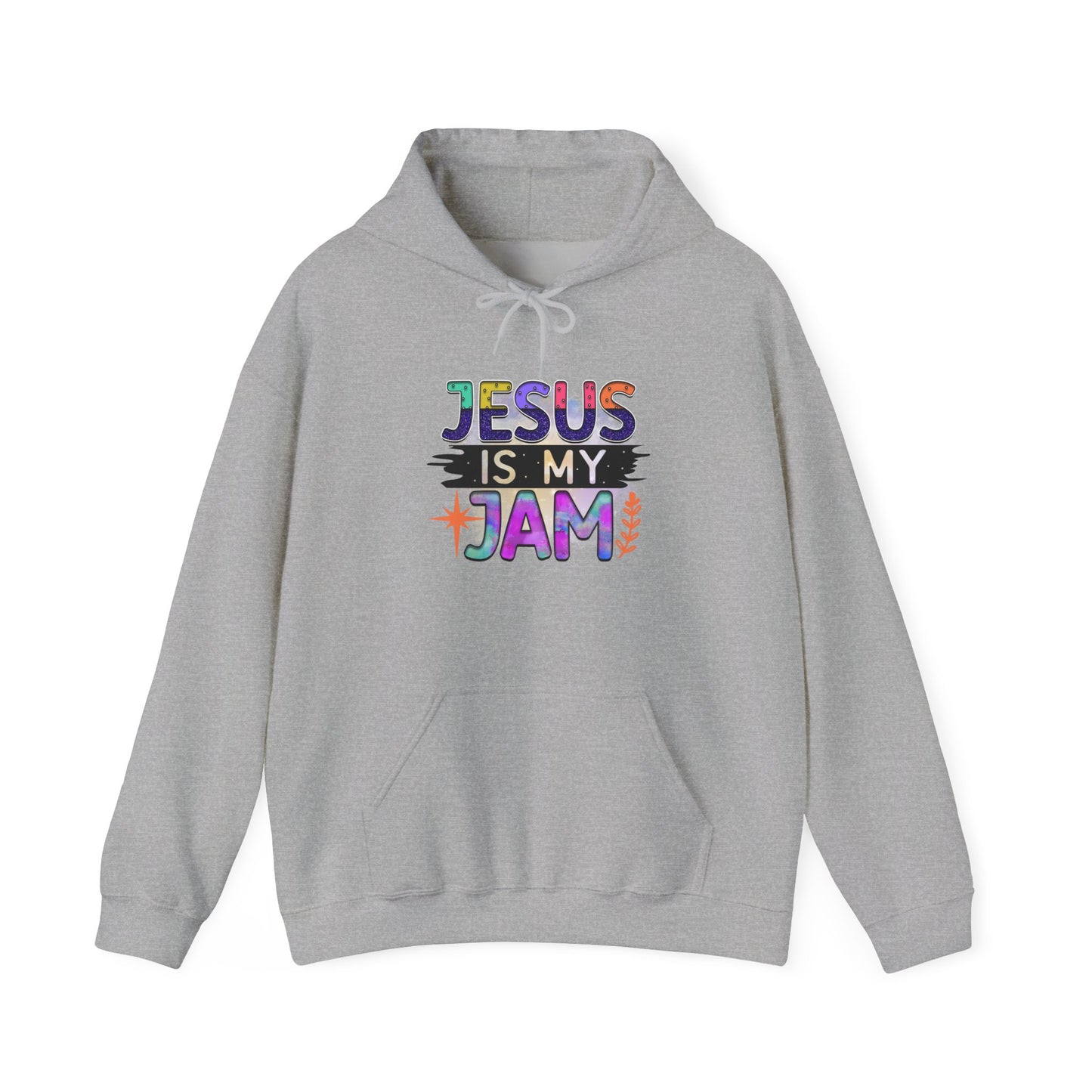 Jesus Is My Jam Hooded Sweatshirt, Unisex Hoodie, Christian Apparel, Cozy Sweatshirt, Faith-Based Fashion, Great Gift Idea