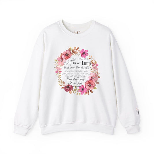 Faith-Inspired Floral Sweatshirt for Comfort and Hope