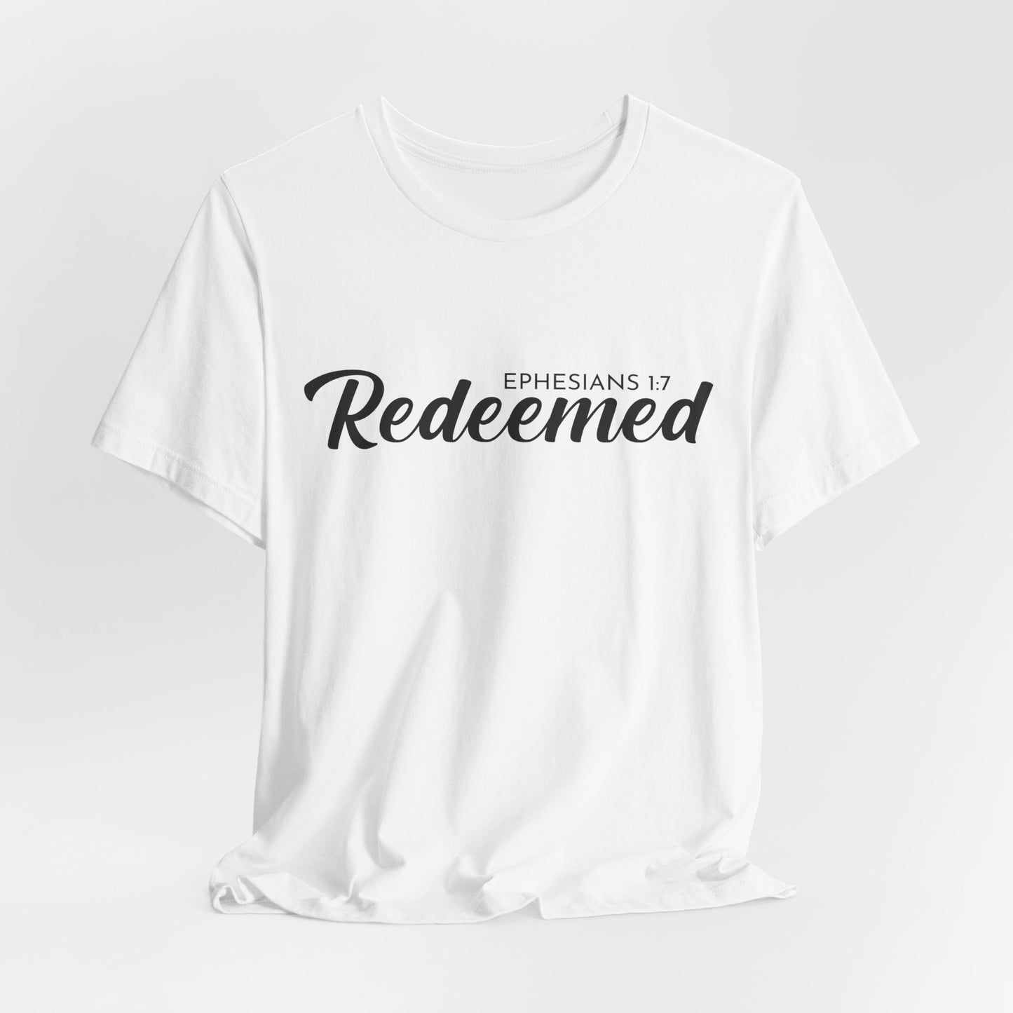 Redeemed – Unisex Christian Tee Celebrating Freedom, Forgiveness & Grace Through Faith