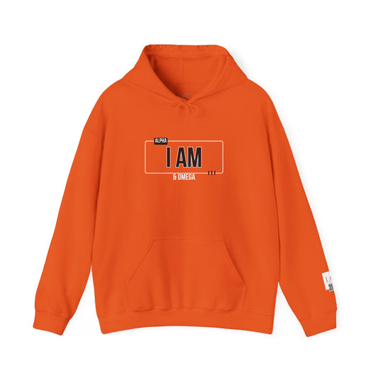 I AM Unisex Heavy Blend™ Hoodie - Inspirational White Sweatshirt for Everyday Comfort