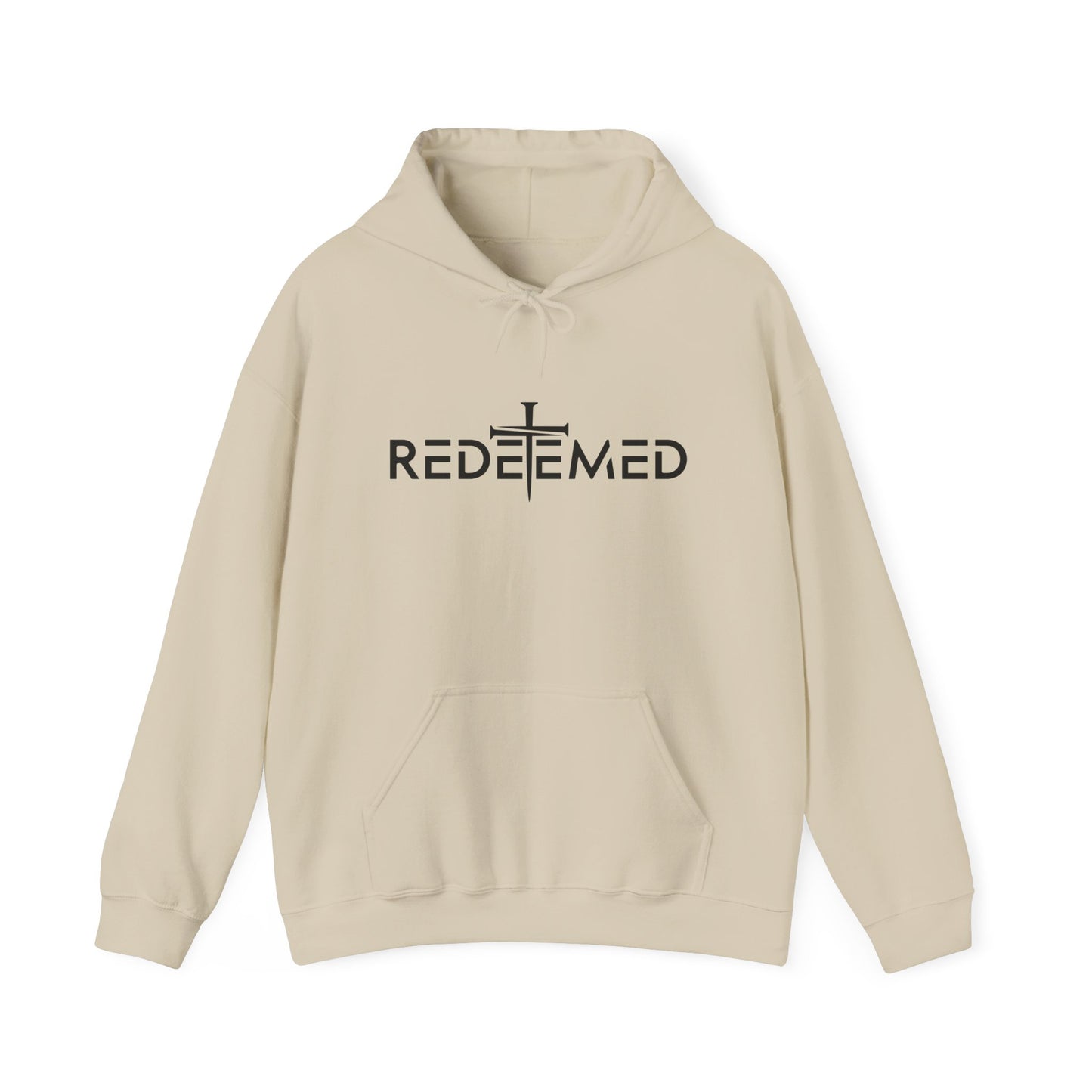REDEEMED – Unisex Hooded Sweatshirt | Faith-Inspired Comfort