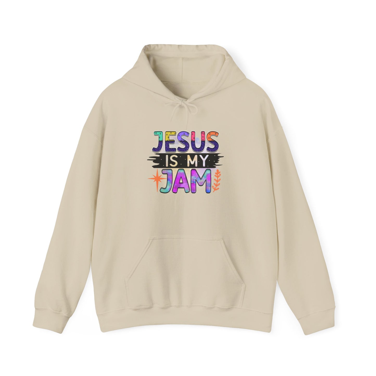 Jesus Is My Jam Hooded Sweatshirt, Unisex Hoodie, Christian Apparel, Cozy Sweatshirt, Faith-Based Fashion, Great Gift Idea