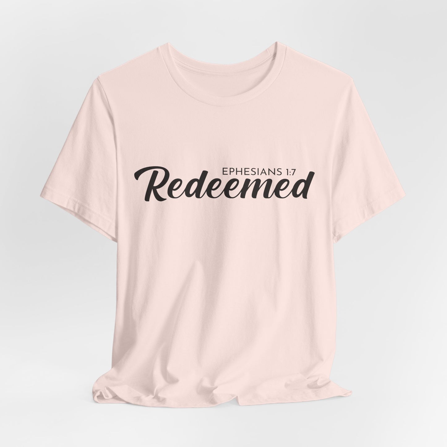 Redeemed – Unisex Christian Tee Celebrating Freedom, Forgiveness & Grace Through Faith