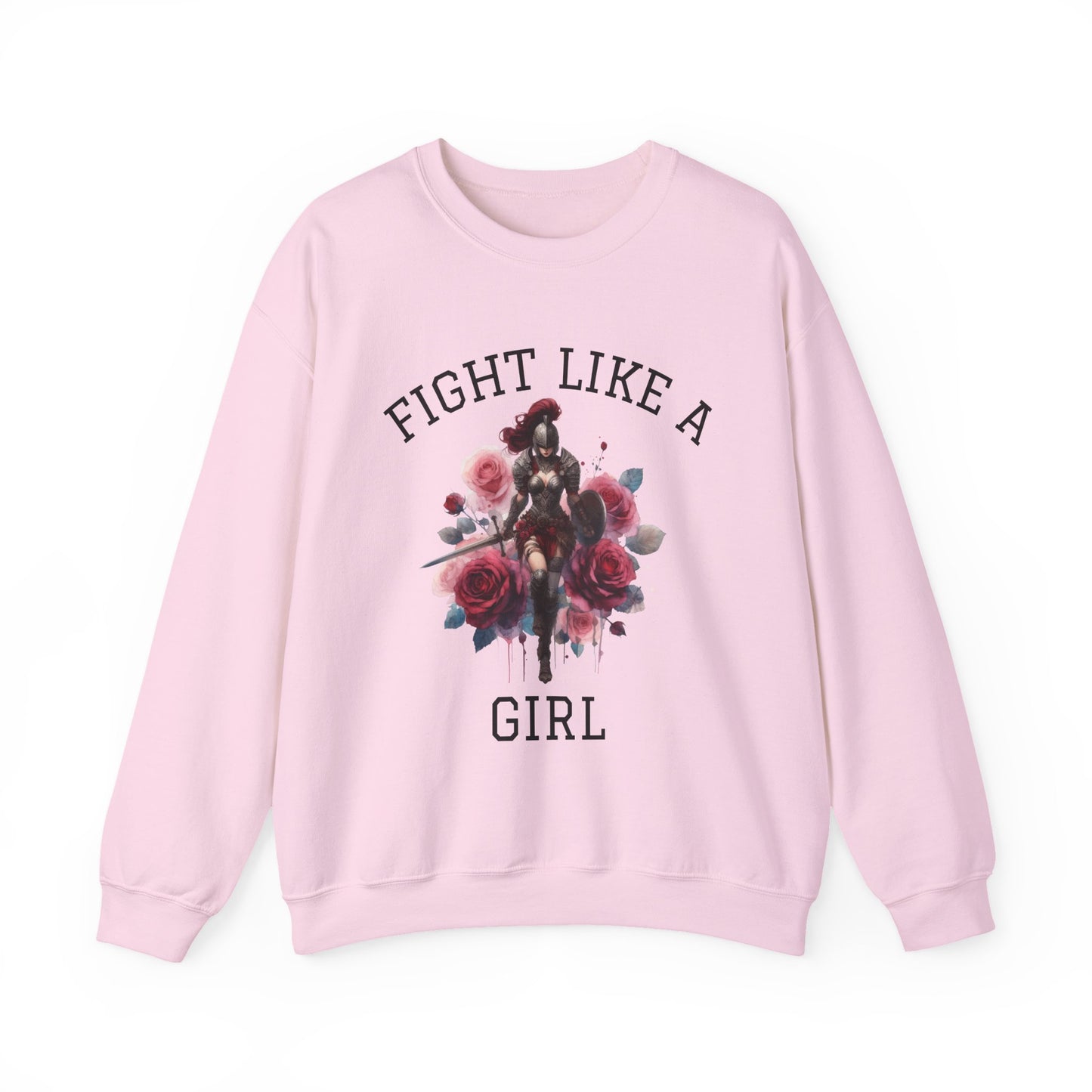 Fight Like a Girl – Anointed Warrior Crewneck | Full Armor of God | Ephesians 6:11