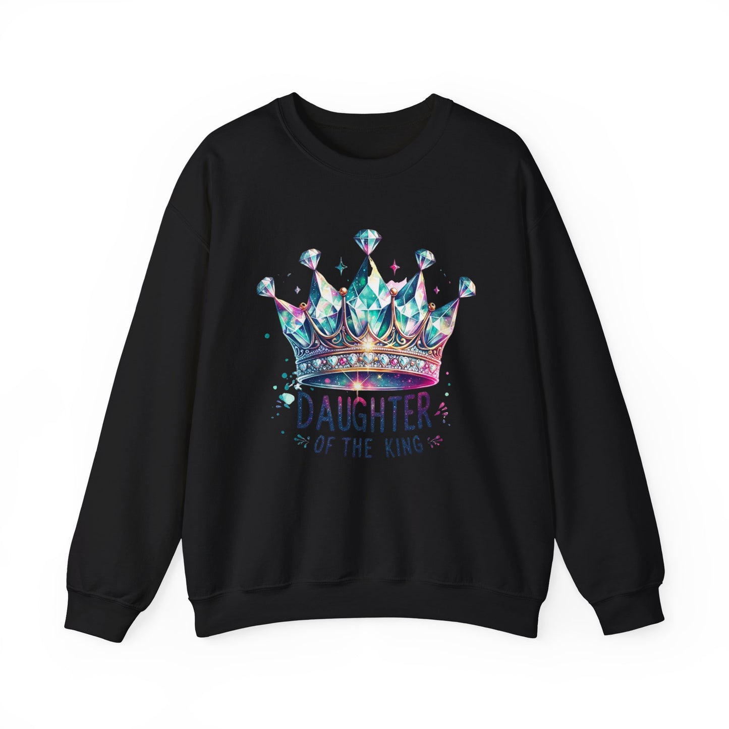 Daughter of the King – Faith-Filled Royalty Crewneck | Christian Apparel Inspired by 2 Corinthians 6:18