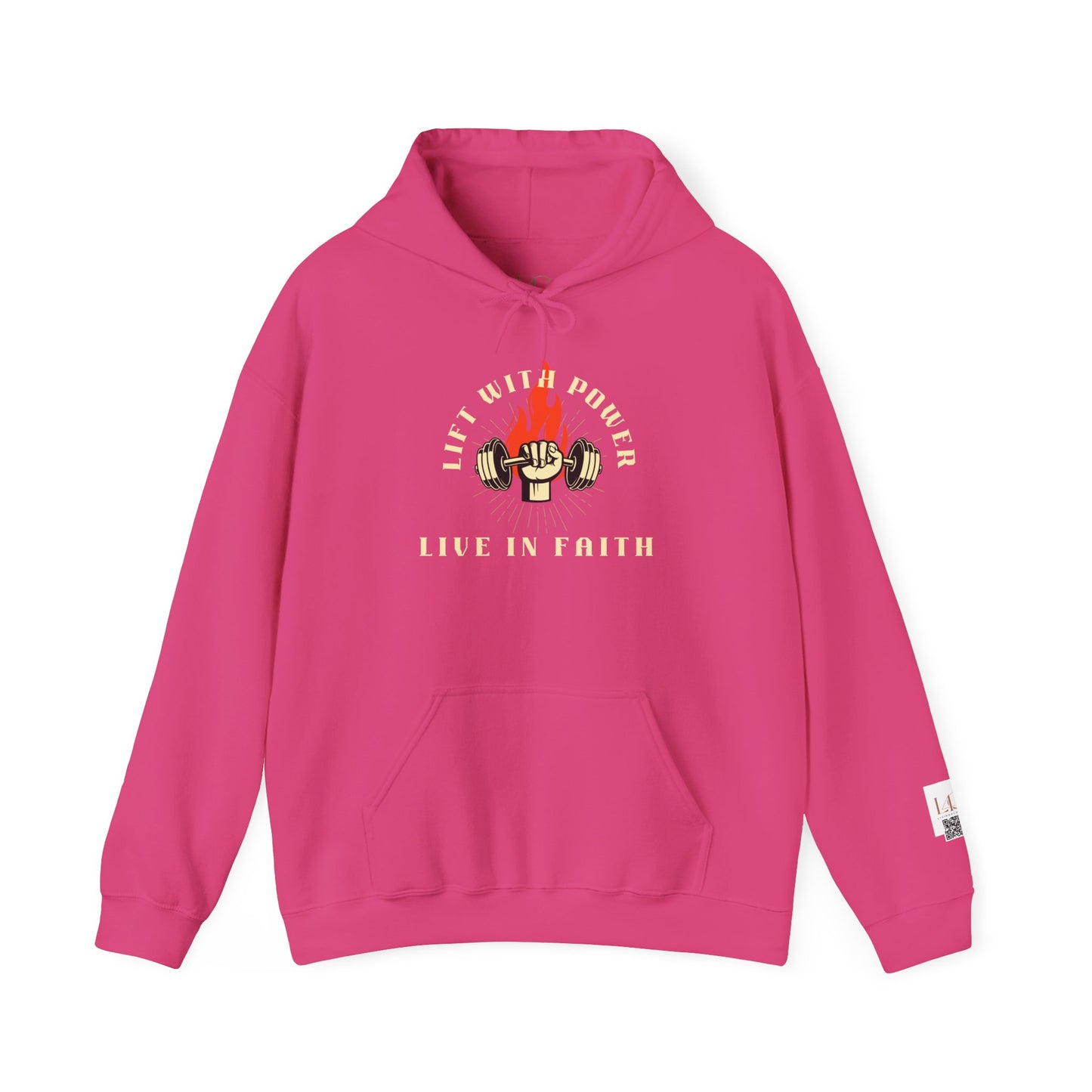 Lift With Power Unisex Heavy Blend™ Hoodie - Live in Faith