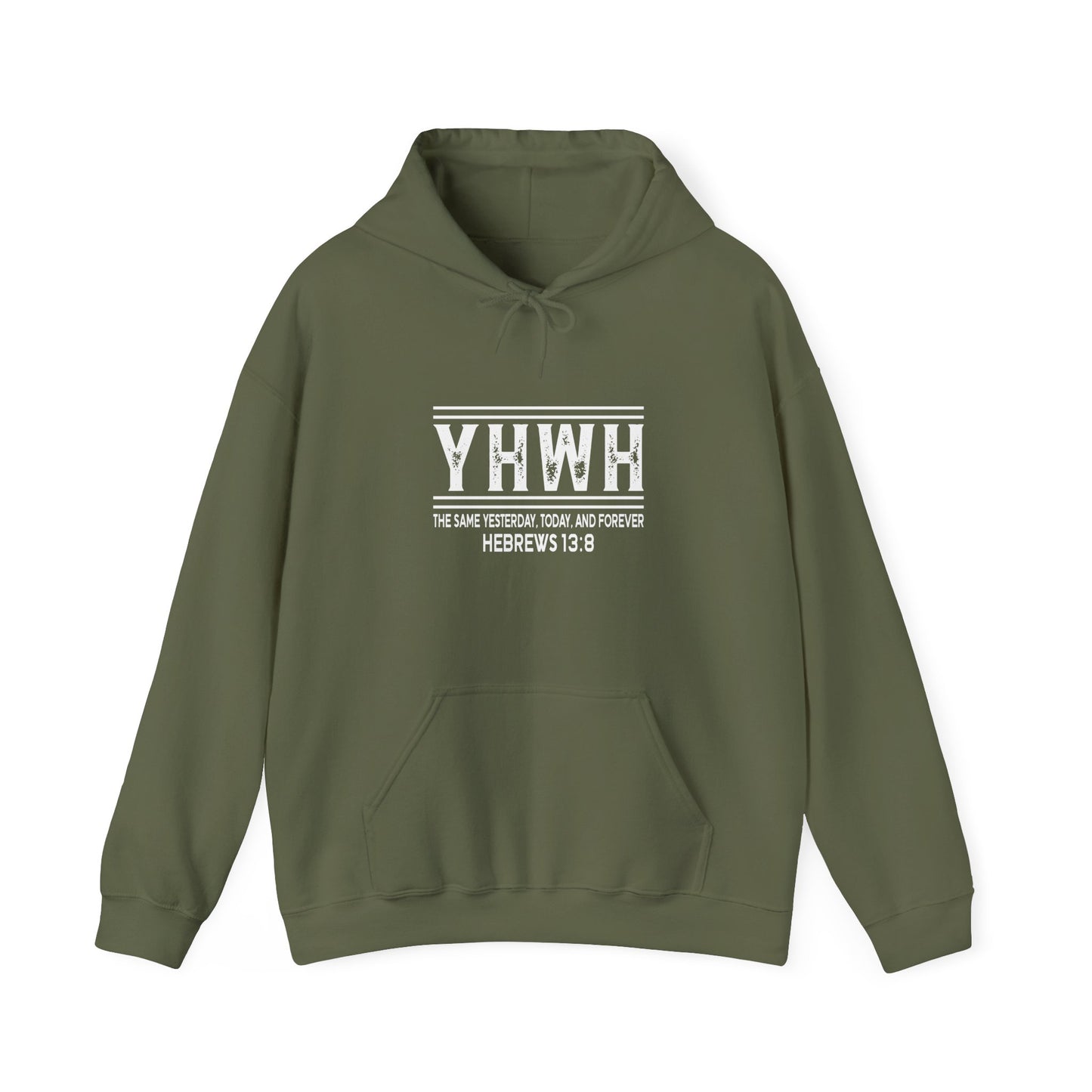YHWH Heavy Blend Hoodie – Unchanging God, Timeless Truth