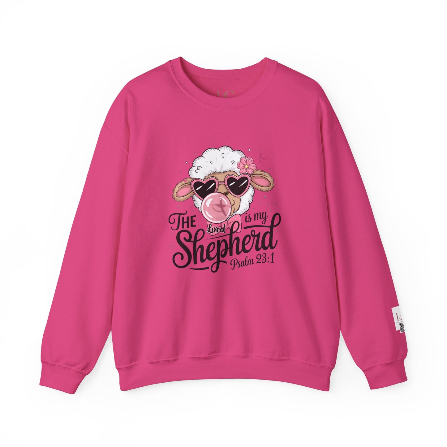 Cute Sheep Psalm 23:1 Crewneck Sweatshirt