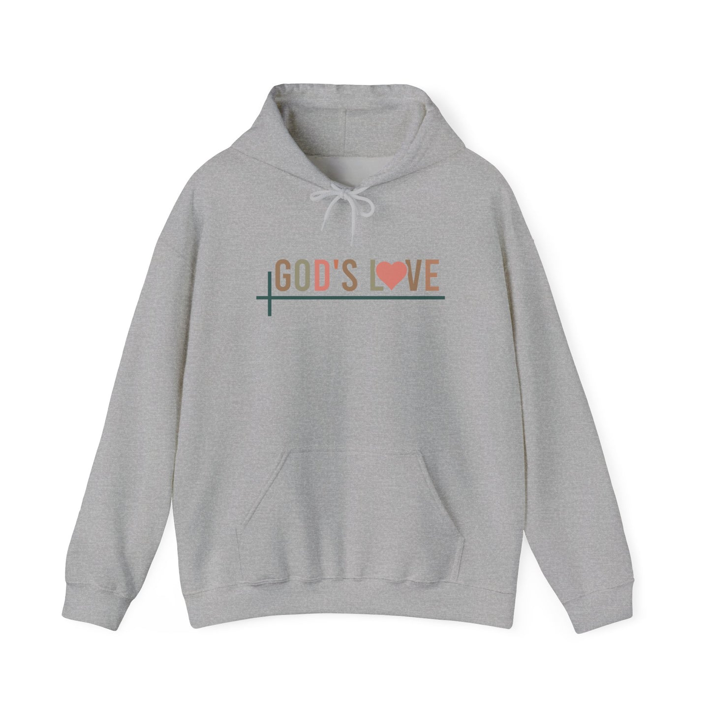 God’s Love Never Fails – Unisex Christian Hoodie | Inspired by Romans 8:38-39