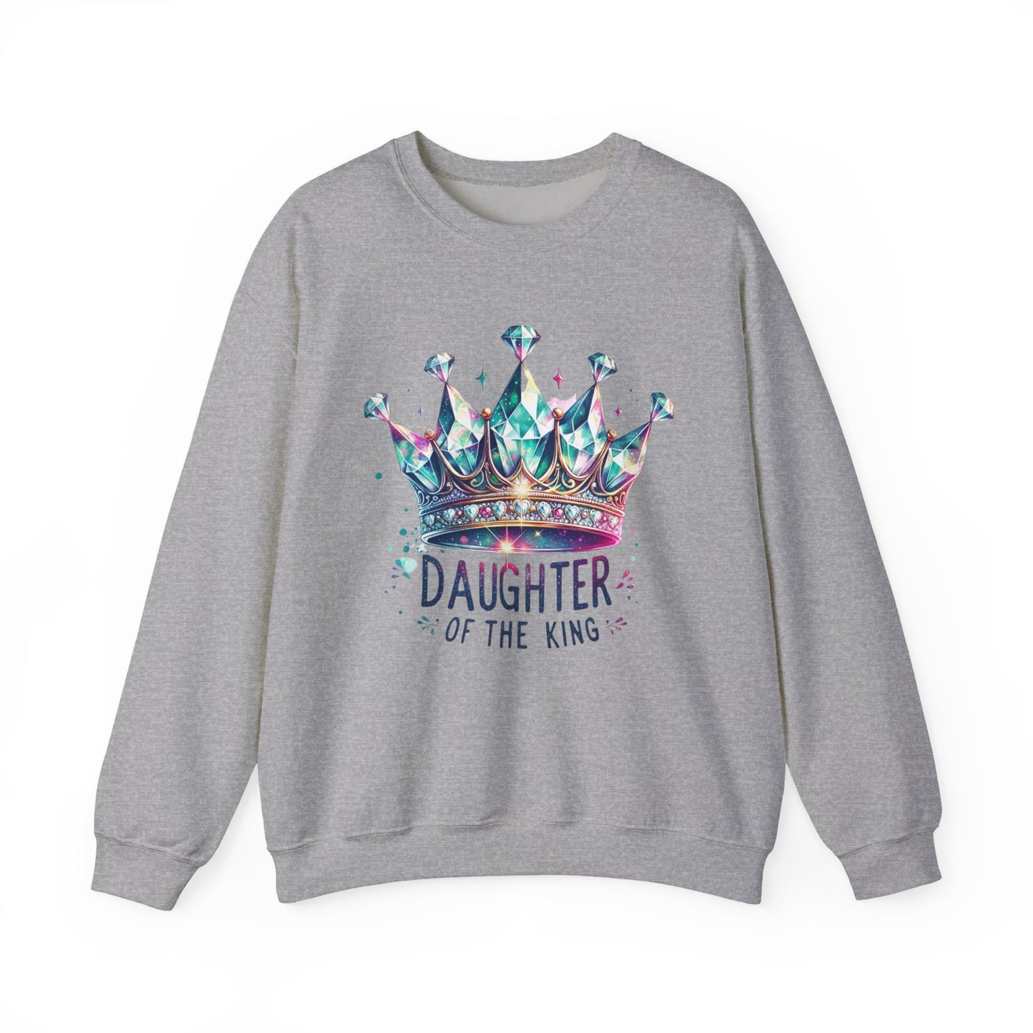 Daughter of the King – Faith-Filled Royalty Crewneck | Christian Apparel Inspired by 2 Corinthians 6:18