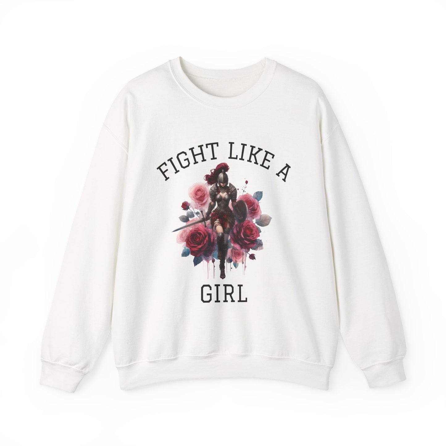 Fight Like a Girl – Anointed Warrior Crewneck | Full Armor of God | Ephesians 6:11