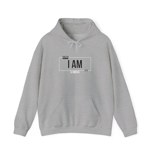 I AM Unisex Hoodie – Inspirational White Sweatshirt for Everyday Comfort