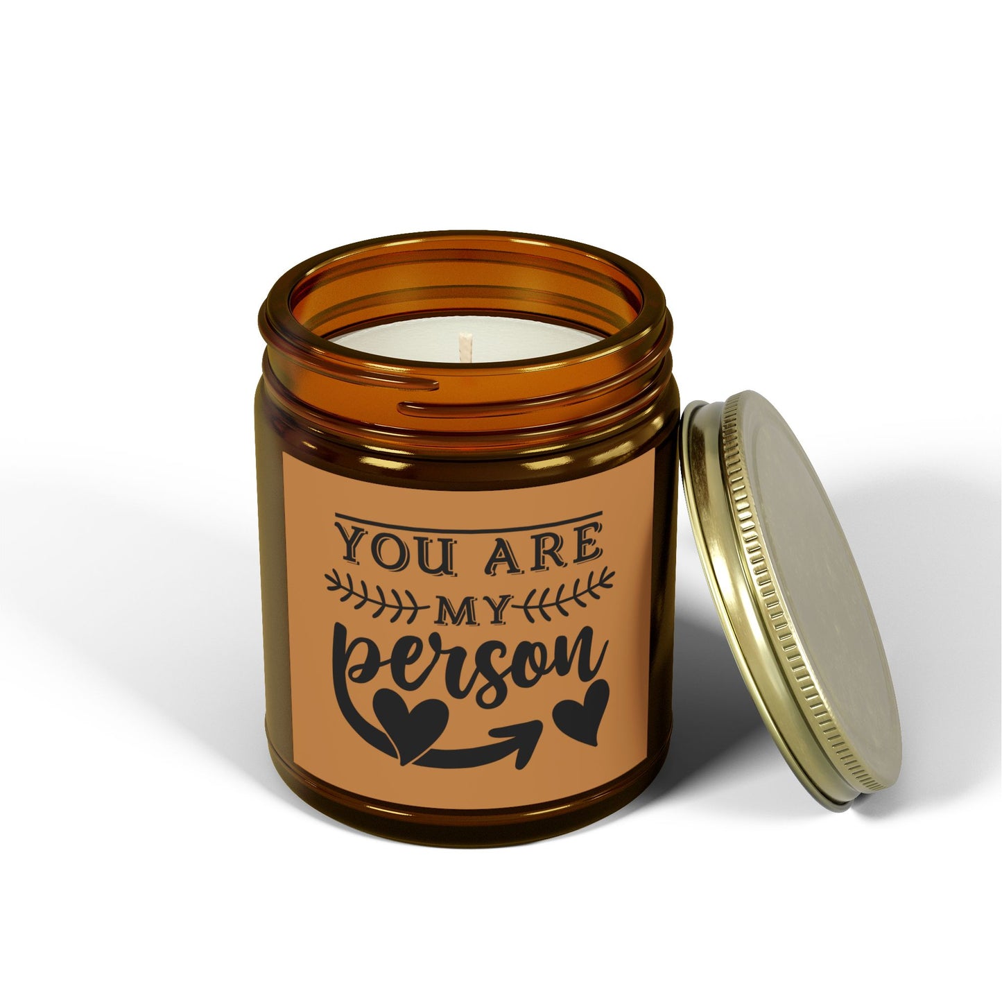 Scented Candle - "You Are My Person" - Coconut Apricot Wax - Perfect Gift for Friends & Loved Ones