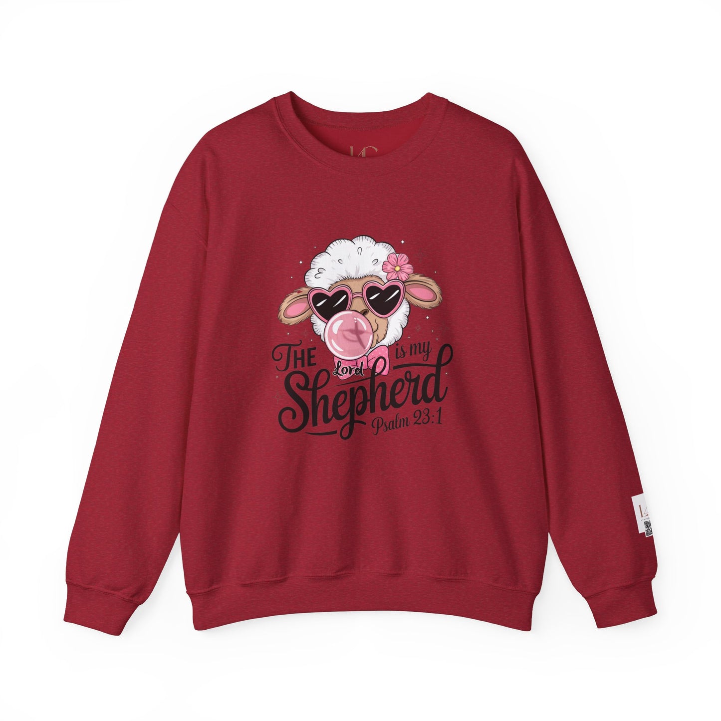 Cute Sheep Psalm 23:1 Crewneck Sweatshirt