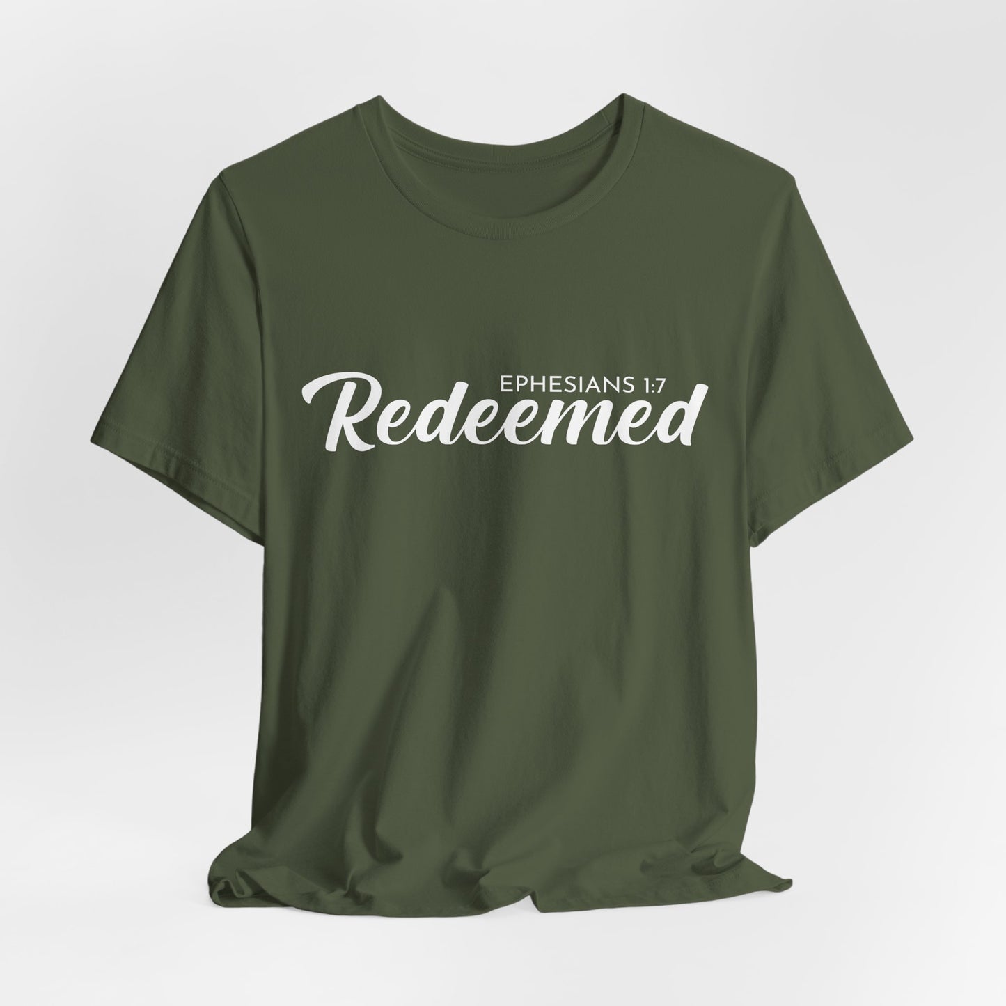 Redeemed – Unisex Christian Tee Celebrating Freedom, Forgiveness & Grace Through Faith