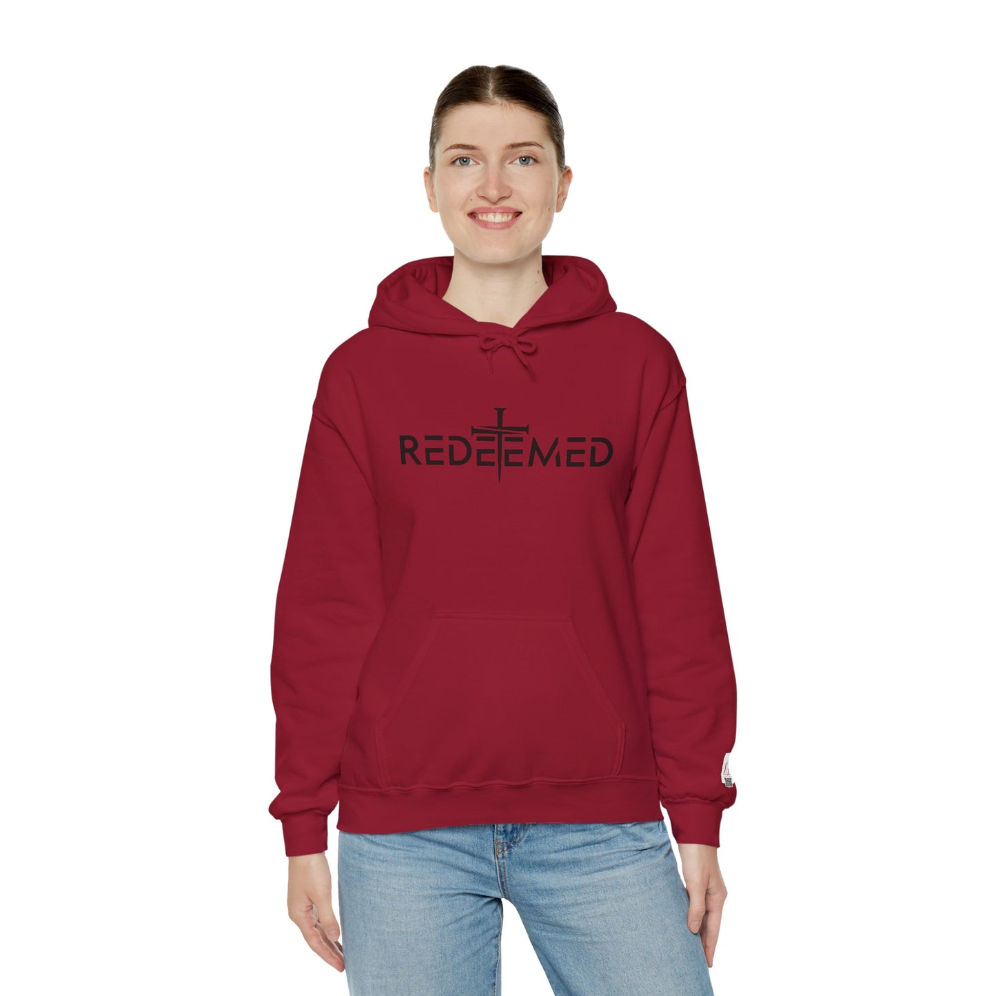 Unisex Heavy Blend™ Hooded Sweatshirt - 'REDEEMED' Faith-Inspired Comfort