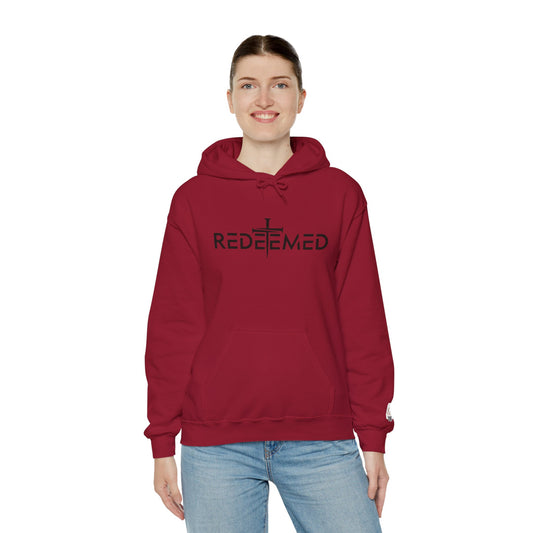 Unisex Heavy Blend™ Hooded Sweatshirt - 'REDEEMED' Faith-Inspired Comfort